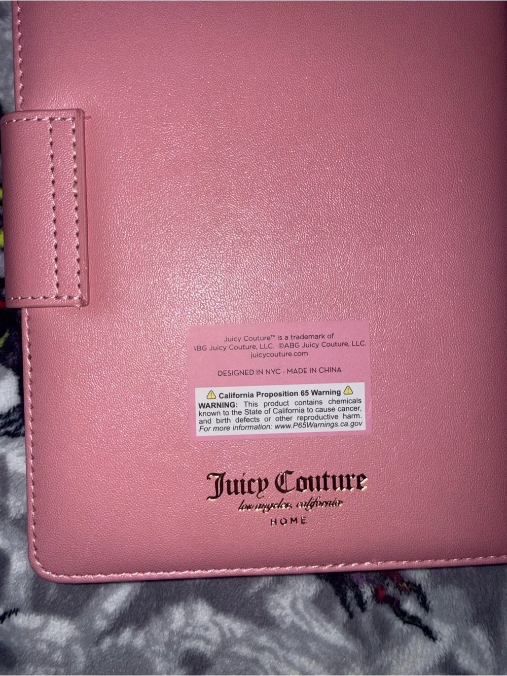 Juicy Couture Pink Journal With Gold Crown Pen